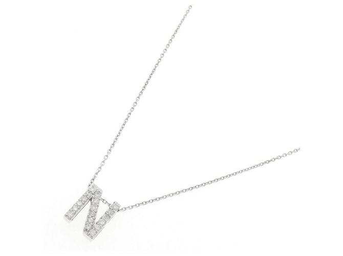 Autre Marque Collana Iniziale N in Diamanti Au750 - vista 2