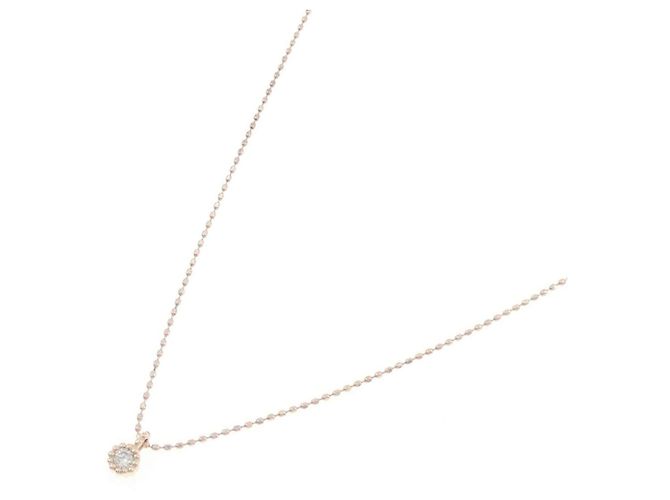 Autre Marque Collar de oro rosa K10 y diamantes - vista 2