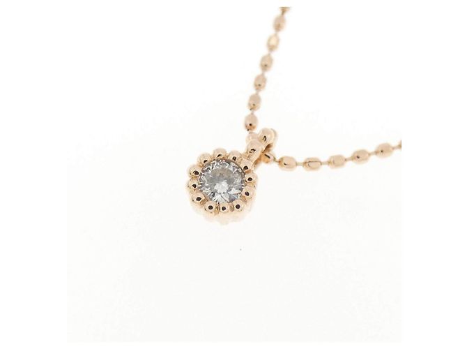 Autre Marque Collar de oro rosa K10 y diamantes - vista 3