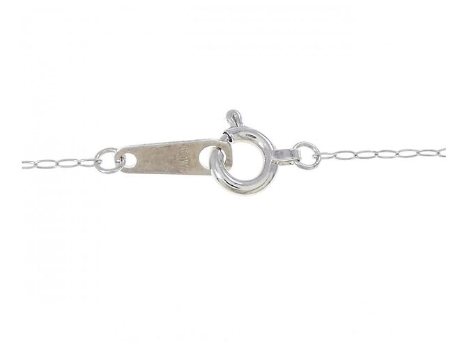 Autre Marque Collana in oro bianco K10 e diamanti - vista 5