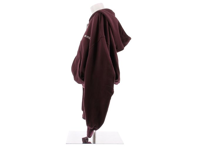Sweatshirt Attico en coton bordeaux Taille 38 - vue 4
