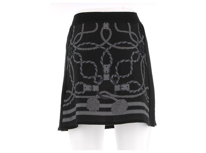 Hermès Falda de seda estampada - vista 2