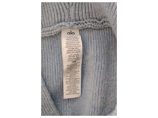 Autre Marque Sudadera ALO de algodón azul cielo - vista 7