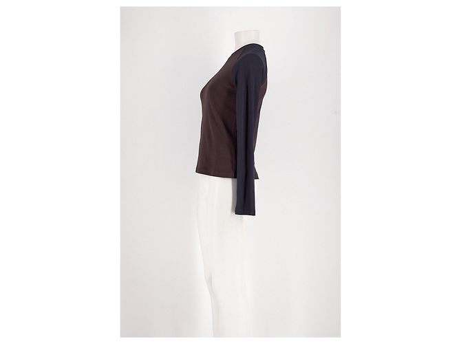 Pull Cos en coton marron à manches longues - vue 3