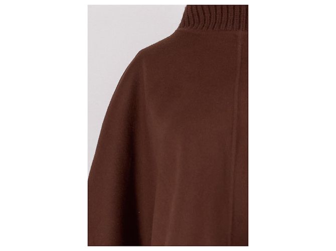 SéZane Poncho de lana marrón - vista 6