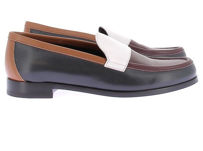 Mocassini Pierre Hardy in pelle tricolore neri - vista 2