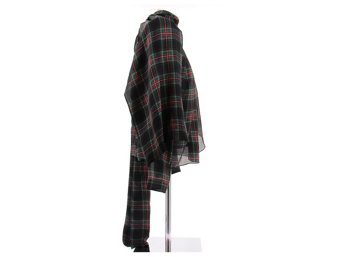Autre Marque Blusa in seta a quadri - vista 3