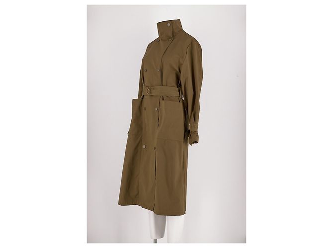 SéZane Baumwollmantel in Khaki - Ansicht 4