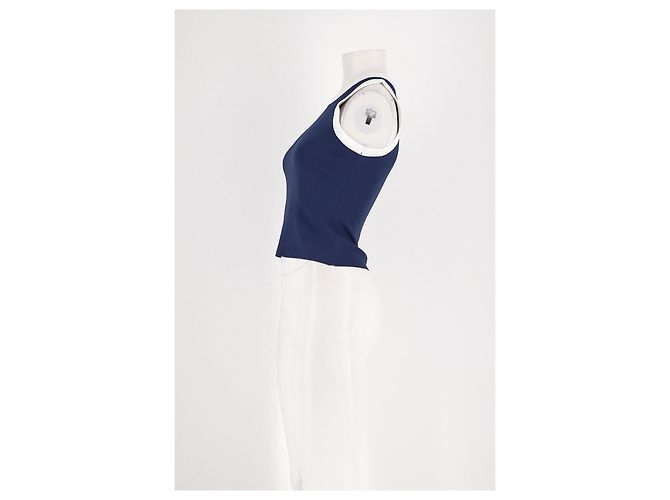 Autre Marque Ärmelloses KILKY Top mit geradem Schnitt in Marineblau - Ansicht 3