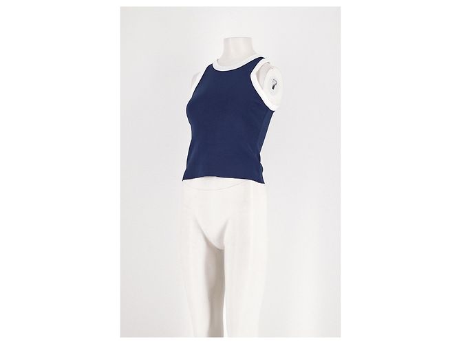 Autre Marque Ärmelloses KILKY Top mit geradem Schnitt in Marineblau - Ansicht 4