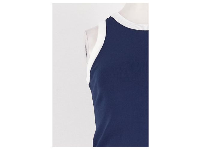 Autre Marque Ärmelloses KILKY Top mit geradem Schnitt in Marineblau - Ansicht 6