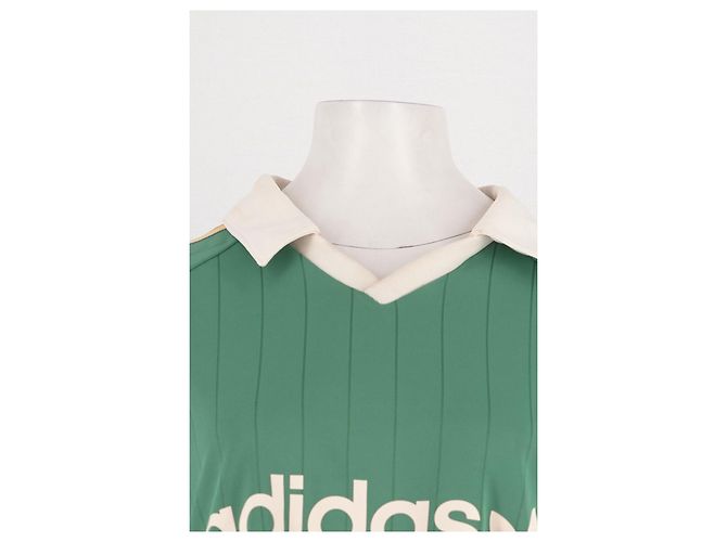 Camiseta Adidas verde con cuello polo - vista 5