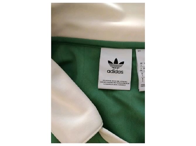 Camiseta Adidas verde con cuello polo - vista 7