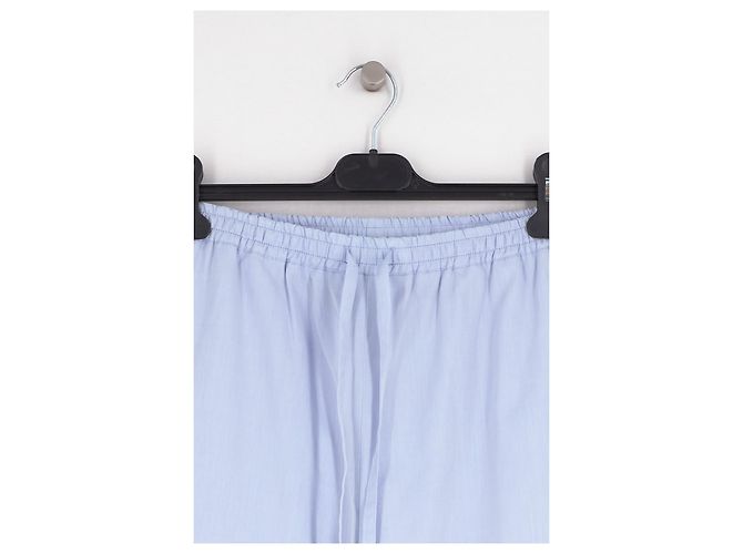 Loulou de Saison Pantalon en coton bleu - vue 3