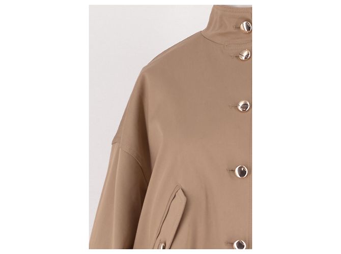 Chaqueta corta Maje beige de viscosa - vista 6