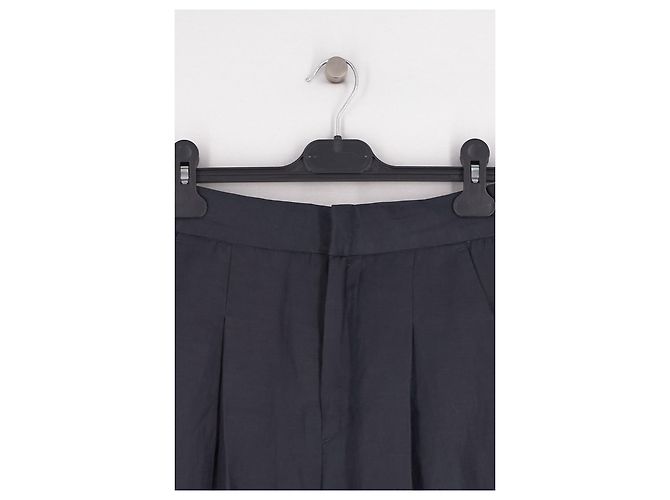 Soeur Leinenhose schwarz weit geschnitten - Ansicht 3