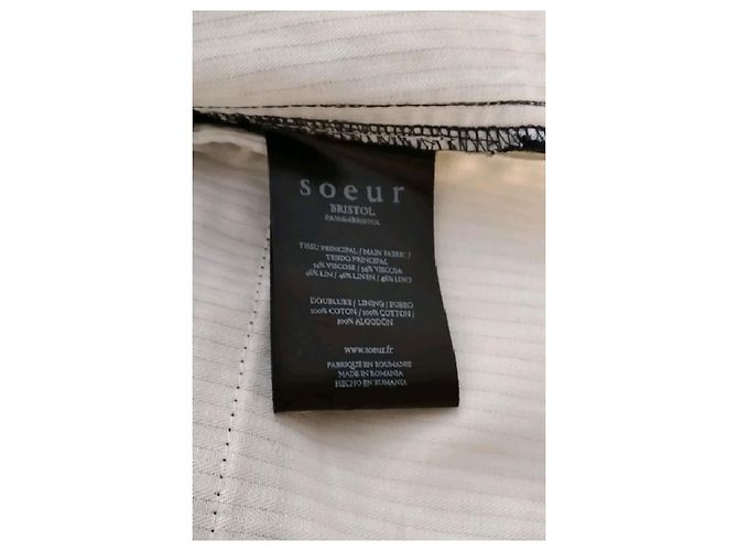 Soeur Leinenhose schwarz weit geschnitten - Ansicht 6