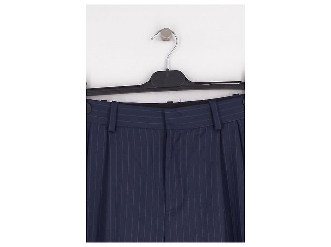 Ralph Lauren Wollhose in Marineblau - Ansicht 3