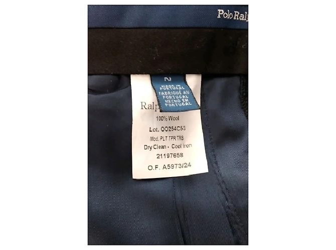 Ralph Lauren Wollhose in Marineblau - Ansicht 6
