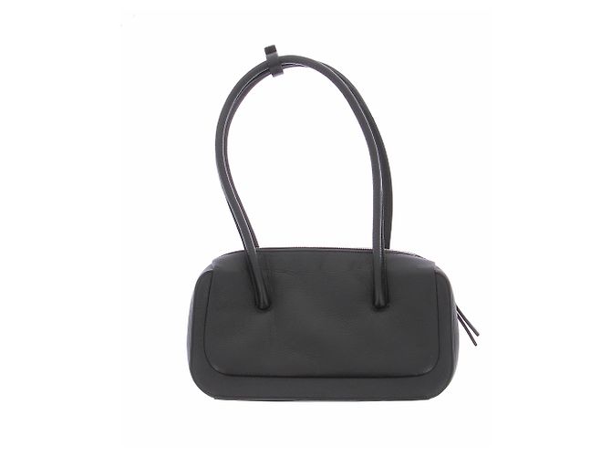 Autre Marque Schwarze Lederhandtasche - Ansicht 2