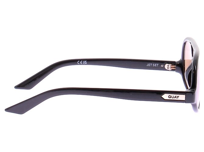 Autre Marque Óculos de sol pretos com lentes castanhas - vista 4