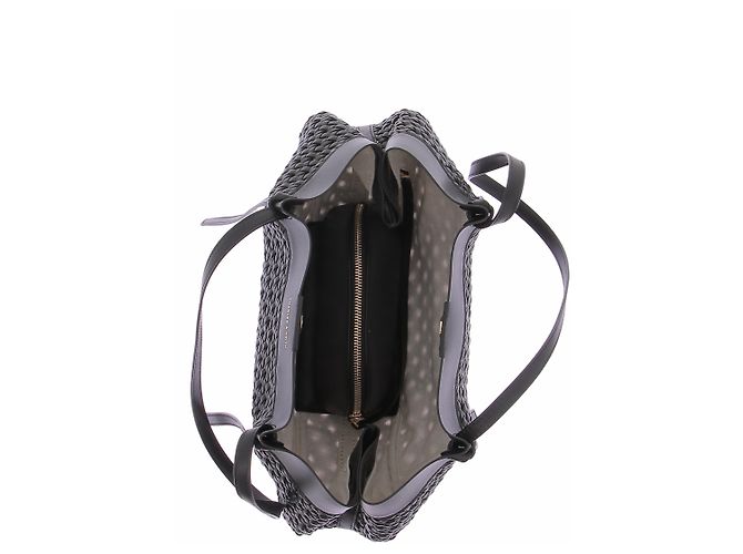 Autre Marque Geflochtene Shopper-Tasche "Calla" schwarz - Ansicht 7