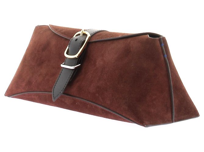 Paul Smith Bolso Bandolera de ante marrón - vista 2