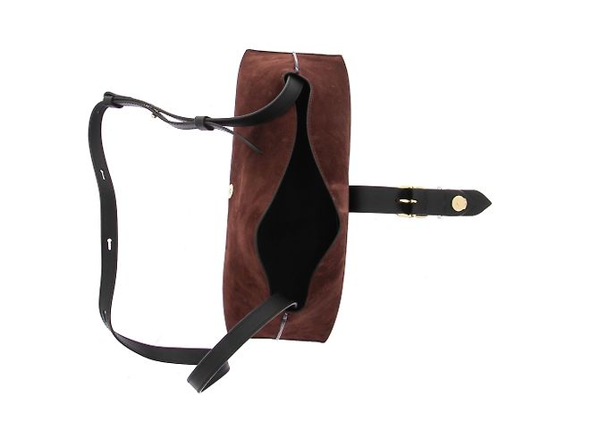 Paul Smith Bolso Bandolera de ante marrón - vista 7