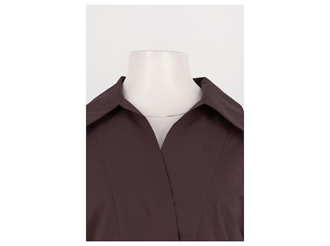 SéZane Camisa de algodón marrón - vista 5