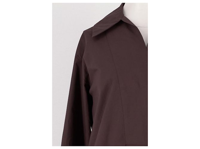 SéZane Camisa de algodón marrón - vista 6
