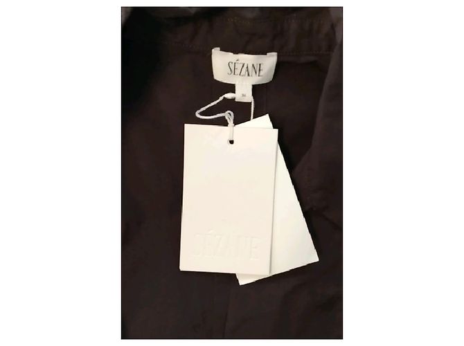 SéZane Camisa de algodón marrón - vista 7
