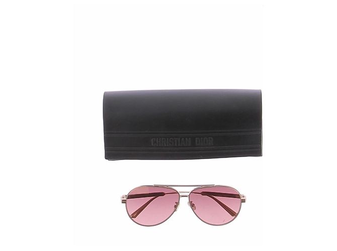 Dior Occhiali da sole dorati e rosa - vista 7