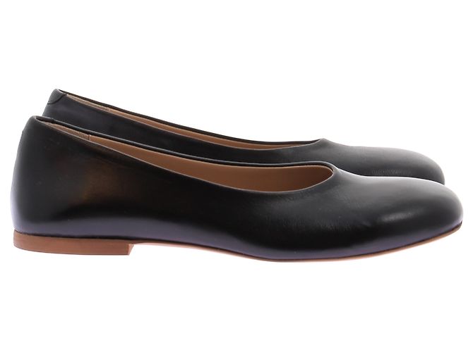 Whistles Schwarze Leder-Ballerinas - Ansicht 3