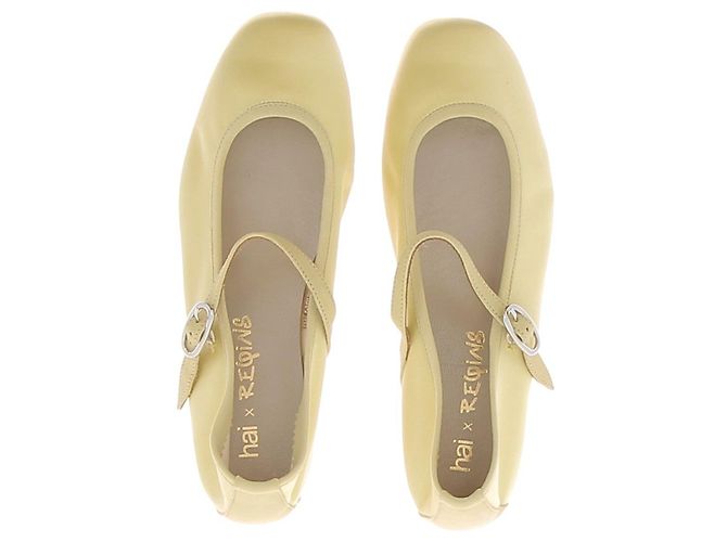 Autre Marque Zapatos Babies Honor en cuero amarillo - vista 4