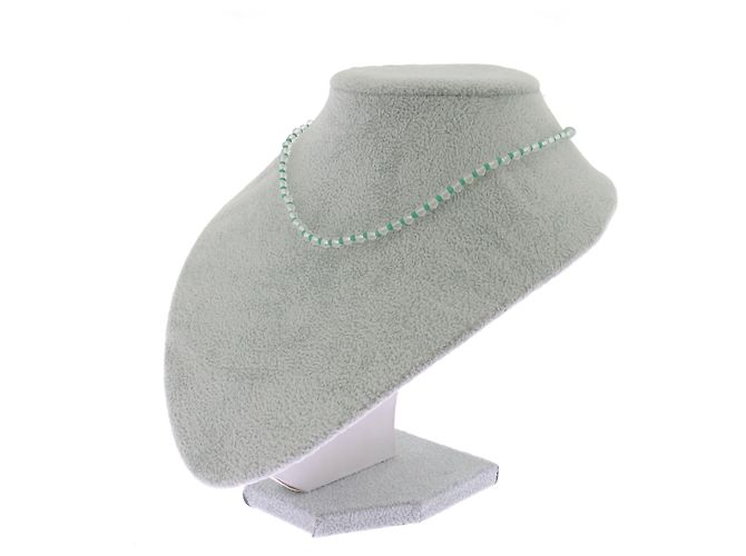 J.Crew Collar de perlas verdes y transparentes - vista 2