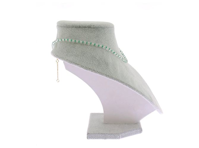 J.Crew Collar de perlas verdes y transparentes - vista 4
