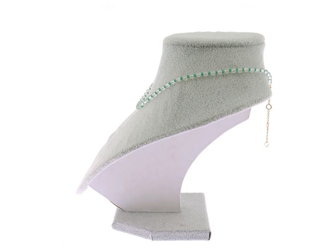 J.Crew Collar de perlas verdes y transparentes - vista 5