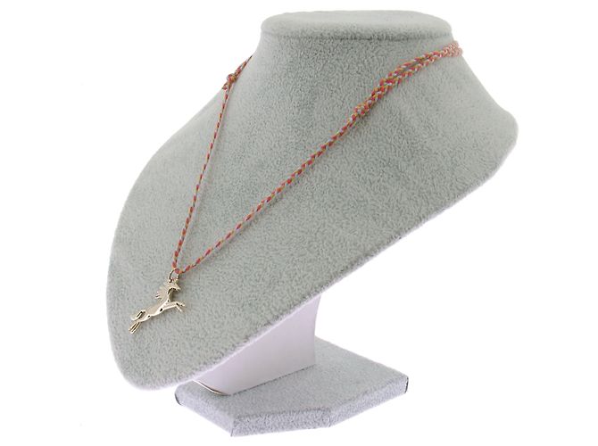 Longchamp Mehrfarbiges Collier mit Pferdeanhänger - Ansicht 2