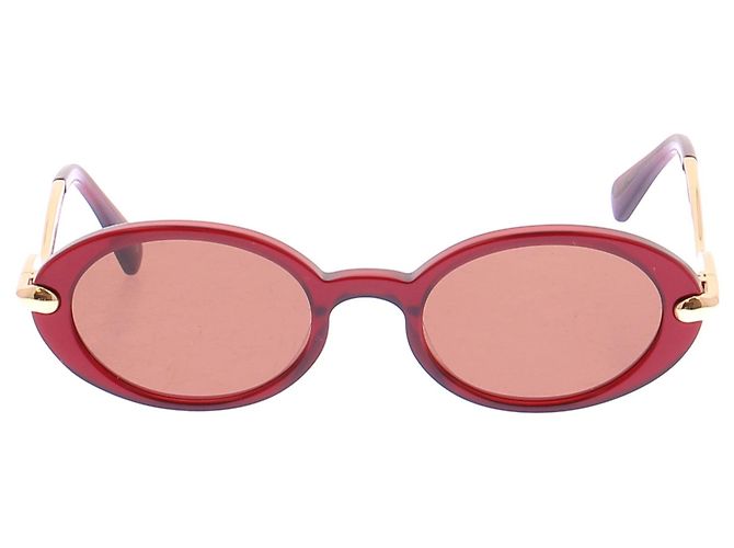 Jimmy fairly Gafas de sol burdeos y doradas - vista 2