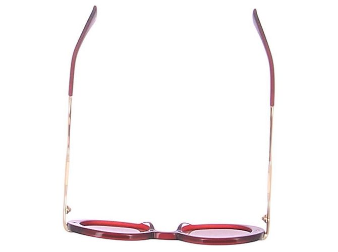 Jimmy fairly Gafas de sol burdeos y doradas - vista 7