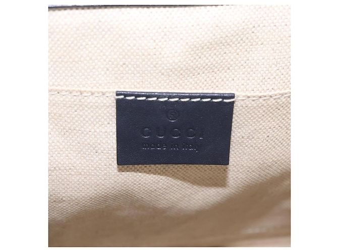 GUCCI Bamboo Dionysus Hand Bag Leather Navy Gold 448075 - vista 25