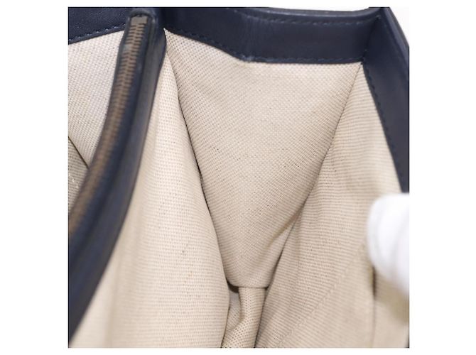 GUCCI Bamboo Dionysus Hand Bag Leather Navy Gold 448075 - vista 30