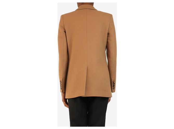 Autre Marque Abrigo de lana cruzado marrón - size UK 8 - vista 2