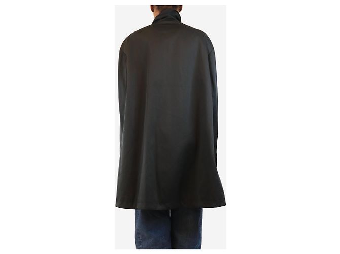 Autre Marque Parka técnica de cuello alto azul marino - size UK 6 - vue 2