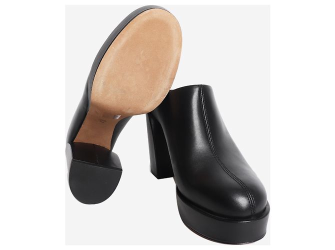 3.1 Phillip Lim Mules en cuir noir - size EU 38 - vue 6