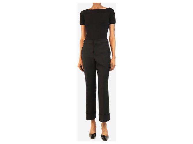 Gucci Pantalones ajustados Black Horsebit - size UK 6 - vista 2