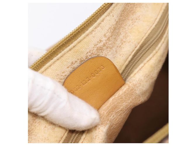 GUCCI Micro GG Supreme Hand Bag PVC 2way Beige Gold 002 122 0033 - vista 12