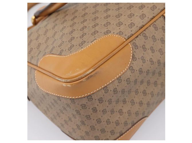 GUCCI Micro GG Supreme Hand Bag PVC 2way Beige Gold 002 122 0033 - vista 18