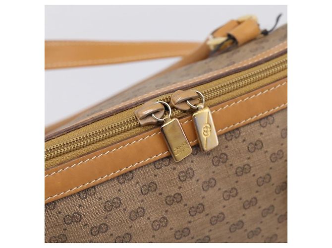 GUCCI Micro GG Supreme Hand Bag PVC 2way Beige Gold 002 122 0033 - vista 19
