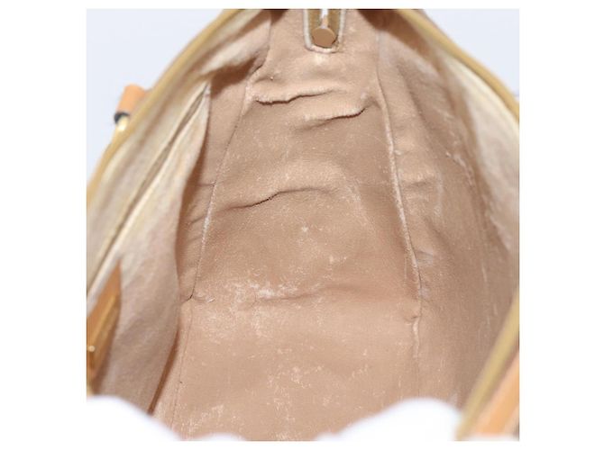 GUCCI Micro GG Supreme Hand Bag PVC 2way Beige Gold 002 122 0033 - vista 21